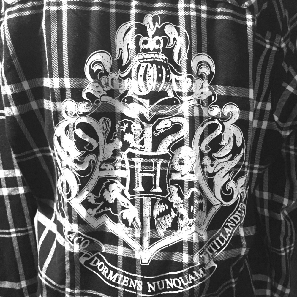 Hot Topic Exclusive Harry Potter Plaid Shirt L